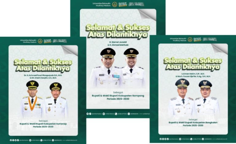 Bupati dan Wakil Bupati Madura Periode 2025-2030